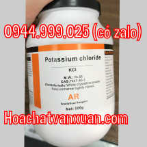 Hóa chất potassium chloride Xilong trung quốc, KCl, kali clorua, CAS 7447-40-7 lọ 500g