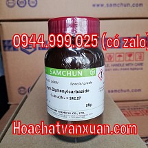 Hóa chất sym-Diphenylcarbazide(=1,5 Diphenylcarbohydrazide) Samchun Hàn Quốc lọ 25g  Product code : D0681 lọ 25g
