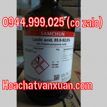 Hóa chất Lactic acid, 85.0-92.0% Samchun Hàn Quốc L0018 Chai 1kg axit lactic CAS 79-33-4