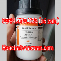Hoá chất Succinic acid Xilong CAS 110-15-6 C4H6O4 lọ 100g