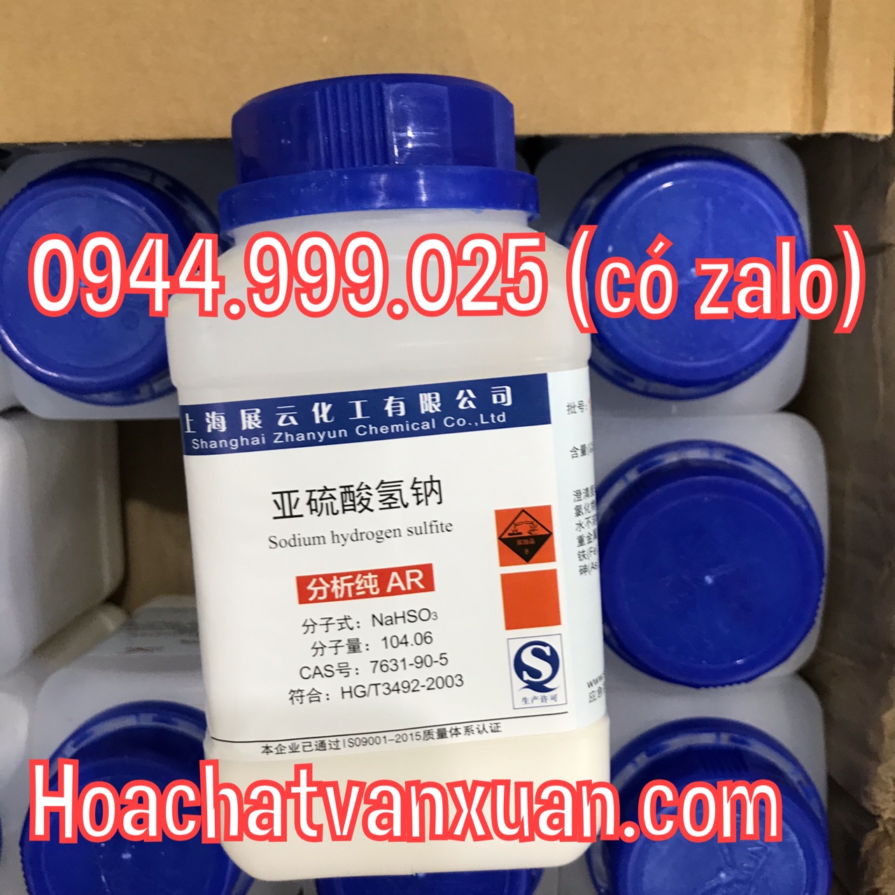 Hóa chất Sodium bisulfite, Natri bisulfit, bisulfit natri, natri hiđrosulfit  CAS 7631-90-5 NaHSO3 xilong lọ 500g