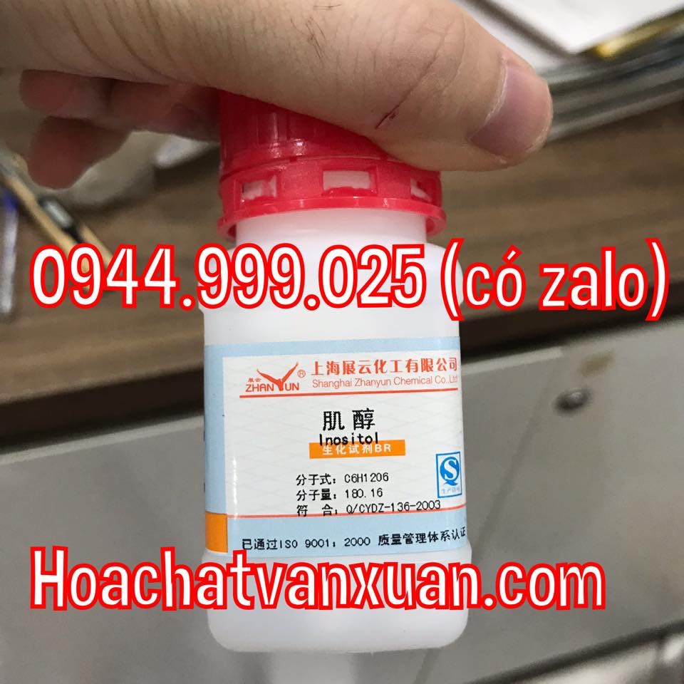 Hóa chất Inositol  Myo-inositol CAS 87-89-8 C6H12O6 lọ 25g