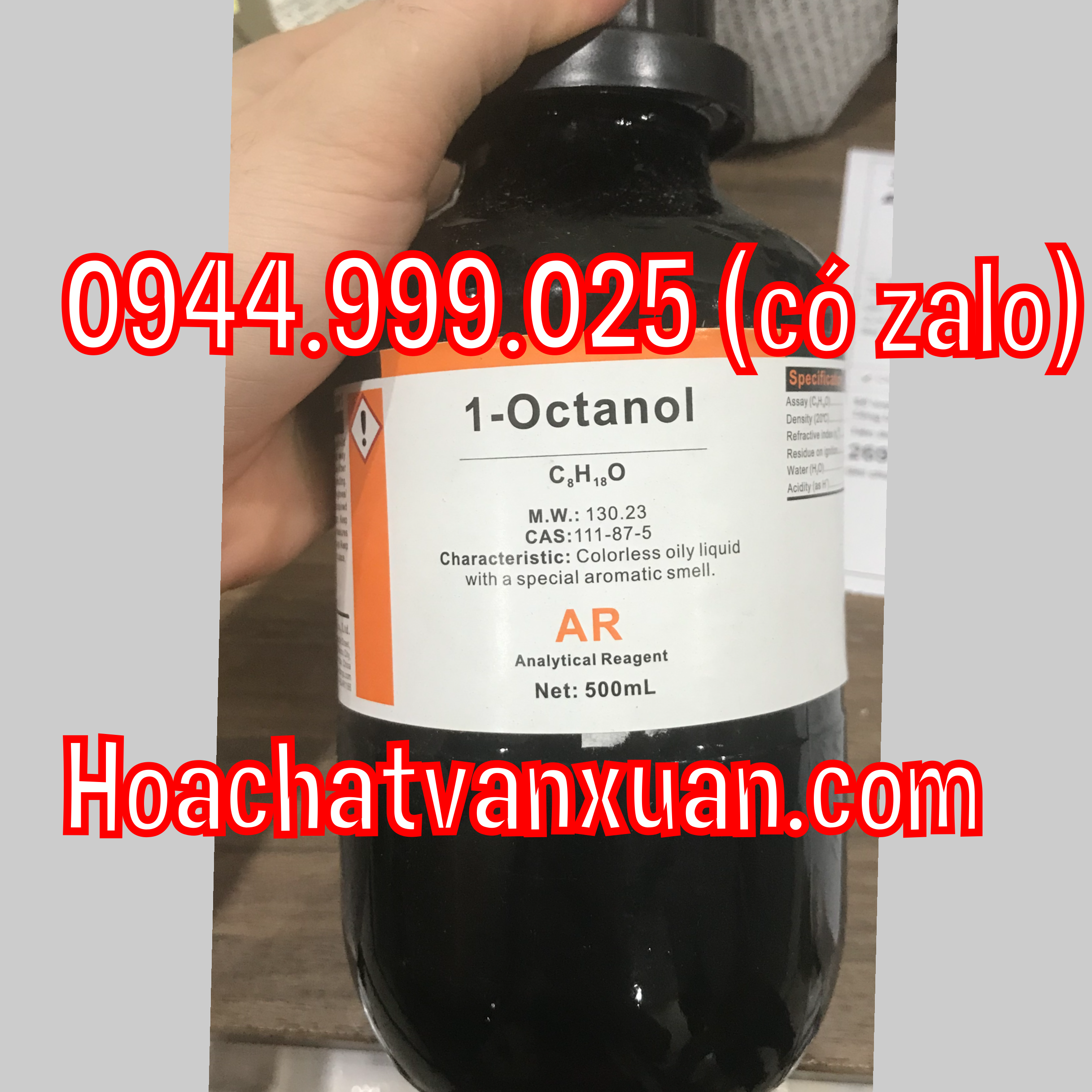 Hóa chất n-Octanol 1-octanol xilong CAS 111-87-5 C8H18O Chai 500ml