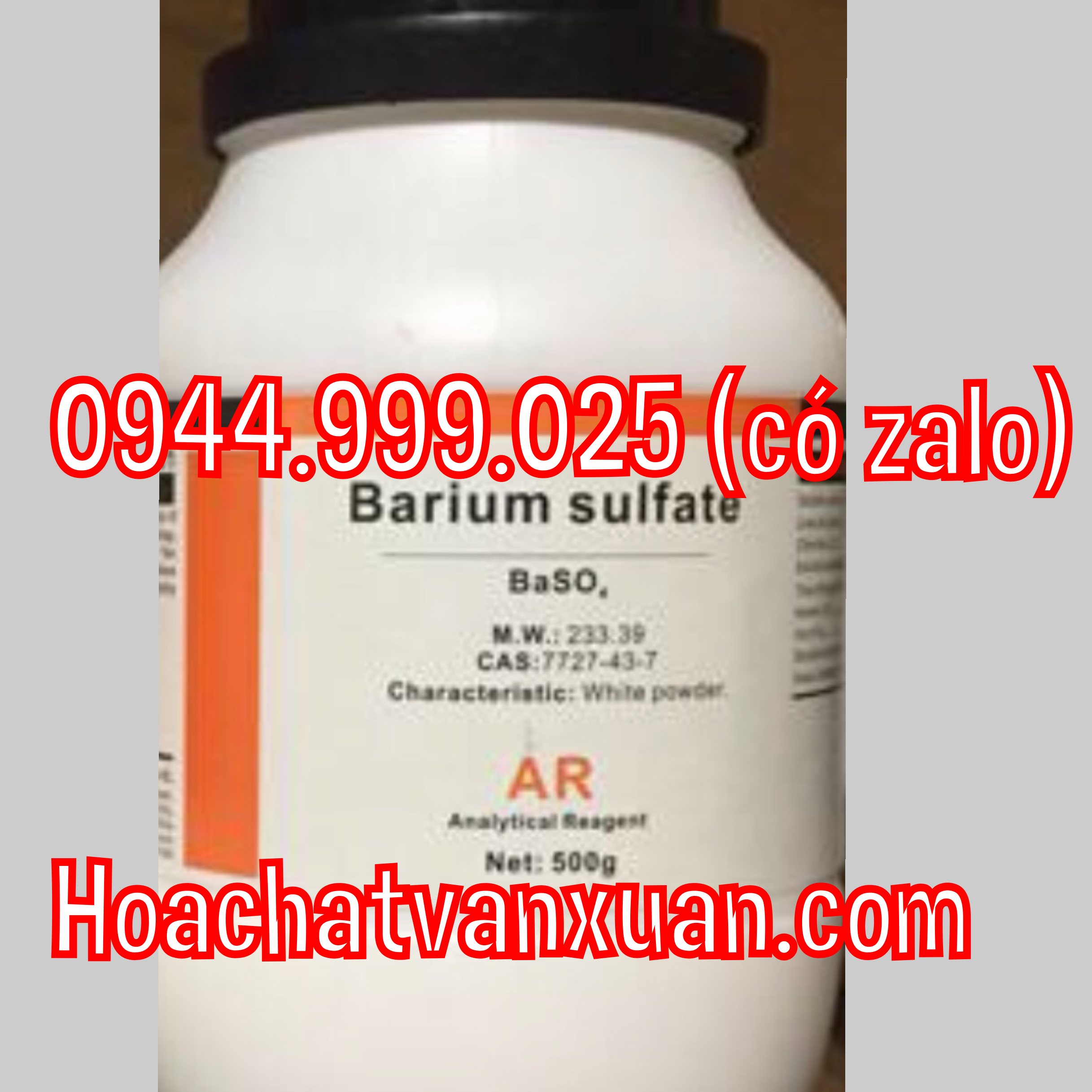 Hóa chất Barium sulfate xilong BaSO4 lọ 500g Bari sunphat CAS 7727-43-7