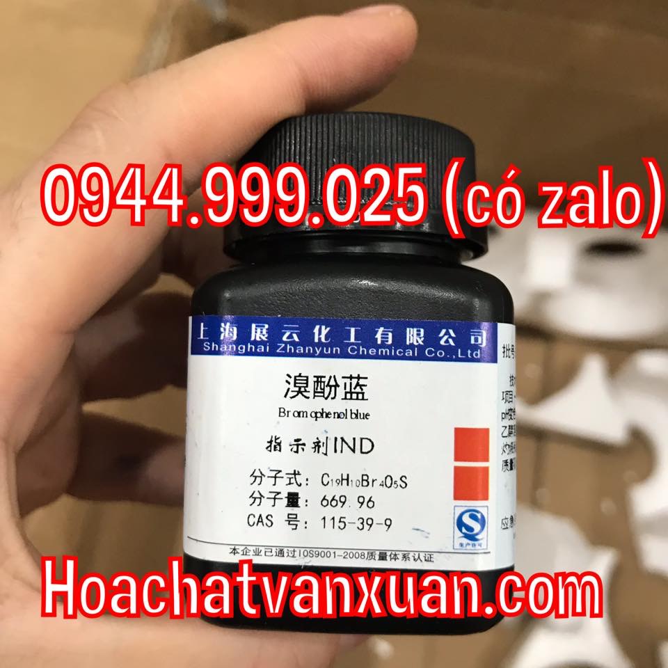 Hóa chất Bromophenol blue xilong lọ 10g  CAS 115-39-9 C19H10Br4O5S Chất chỉ thị  xanh bromophenol