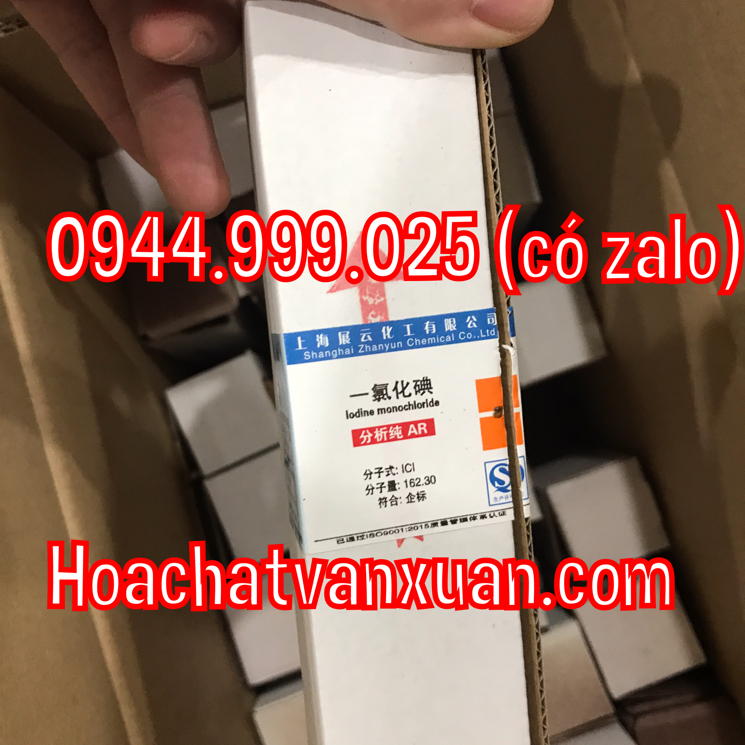 Hóa chất Iodine monochloride CAS 7790-99-0 ICl chai 25g Iot clorua