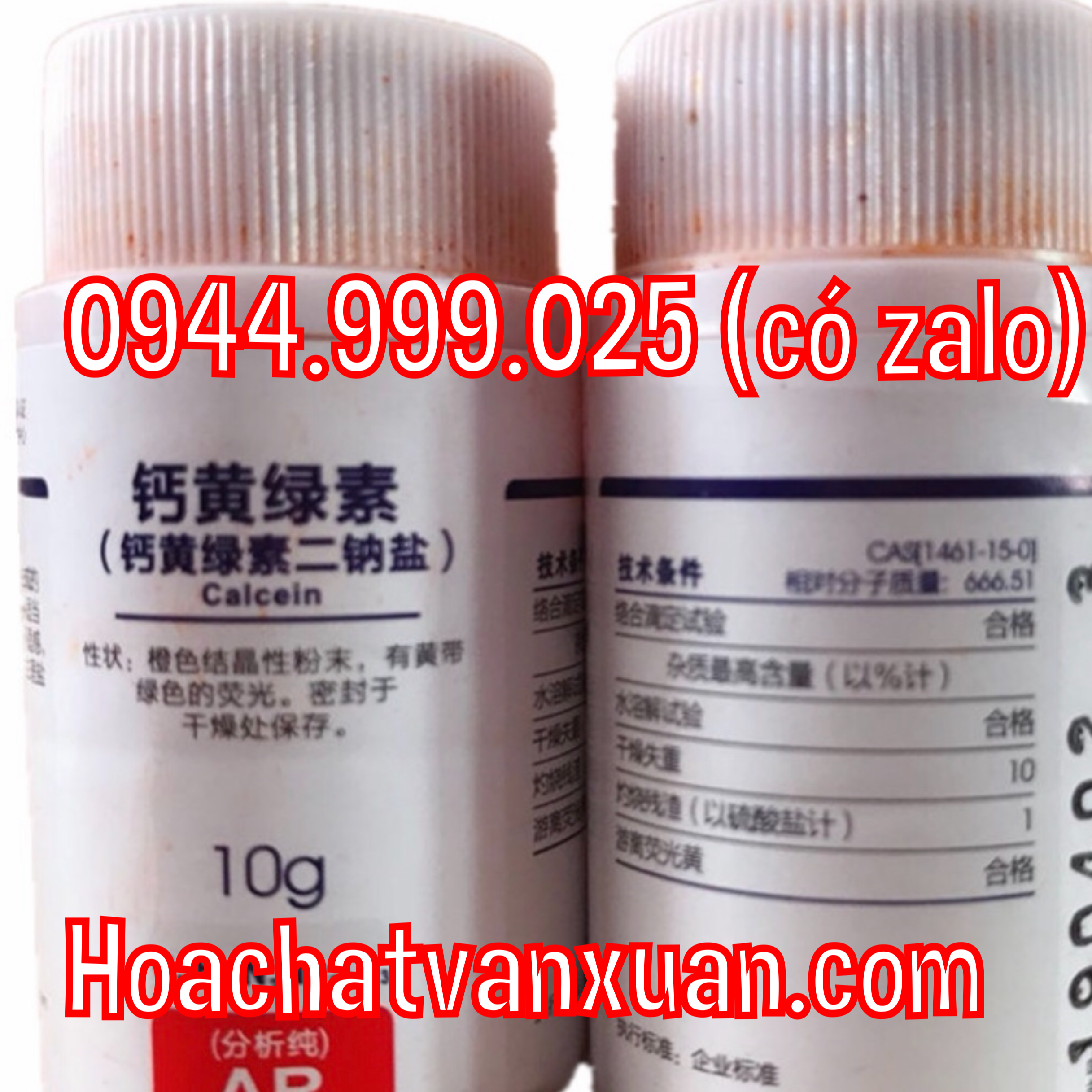 Hóa chất calcein xilong CAS 1461-15-0 lọ 10g C30H26N2O13