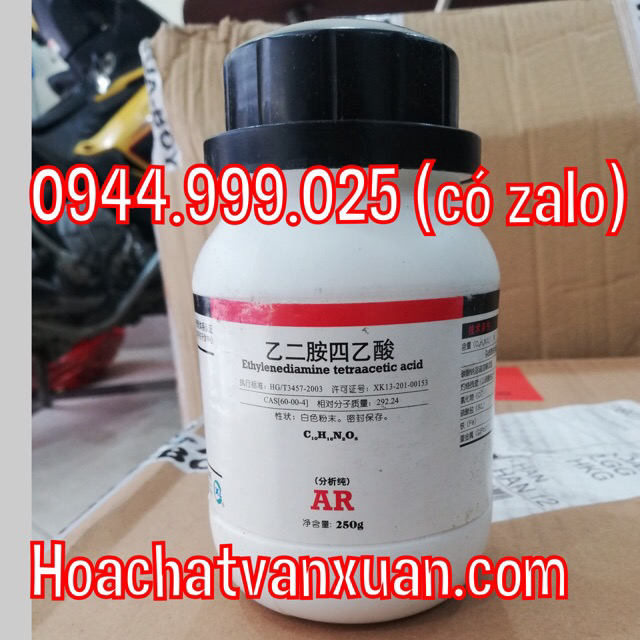 Hóa chất Axit ethylenediaminetetraacetic C10H16N2O8 Ethylenediaminetetraacetic acid EDTA Xilong CAS 60-00-4 lọ 250g