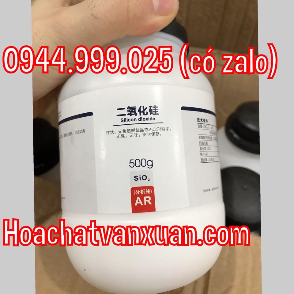 Silicon dioxide Xilong trung quốc SiO2 lọ 500g CAS 7631-86-9 Điôxít silic