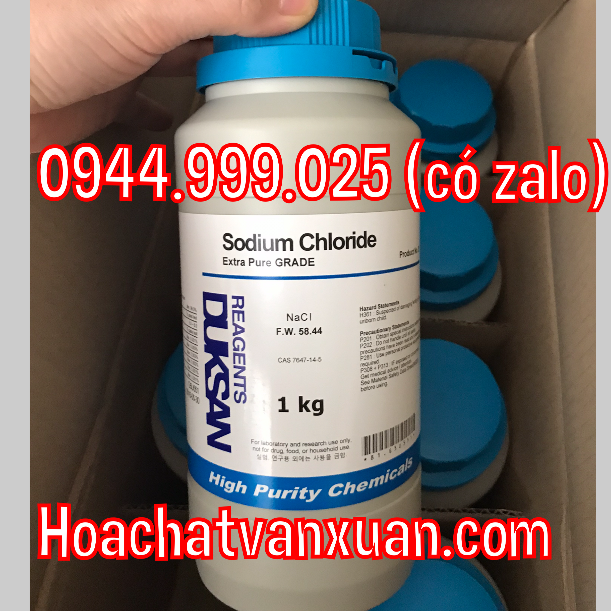 Sodium chloride , NaCl , Duksan , Hàn Quốc