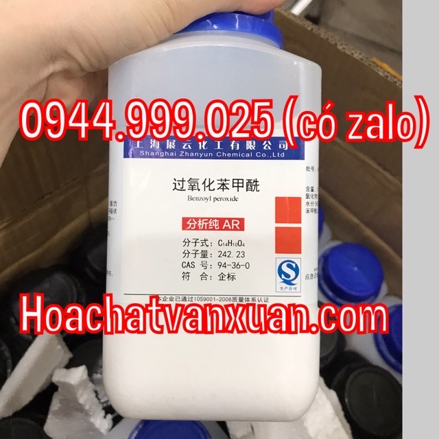 Hóa chất Benzoyl peroxide 98% CAS 94-36-0 C14H10O4 lọ 500g