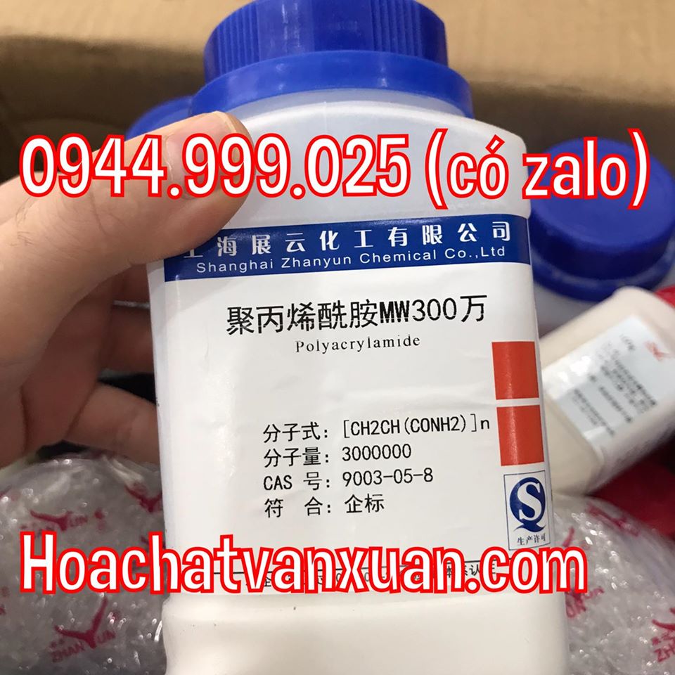 Hóa chất Polyacrylamide MW300 CAS 9003-05-8 lọ 500g PAM