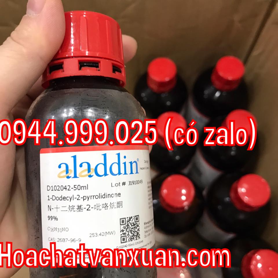 Hóa chất 1-Dodecyl-2-pyrrolidinone CAS 2687-96-9 C16H31NO Aladdin chai 50ml