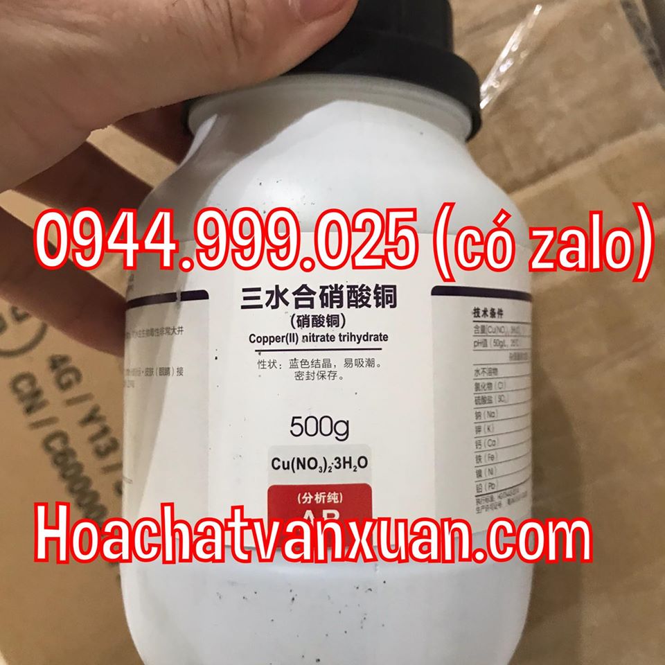 Copper (II) nitrate trihydrate - Cu(NO3)2.3H2O đồng nitrate xilong CAS 10031-43-3