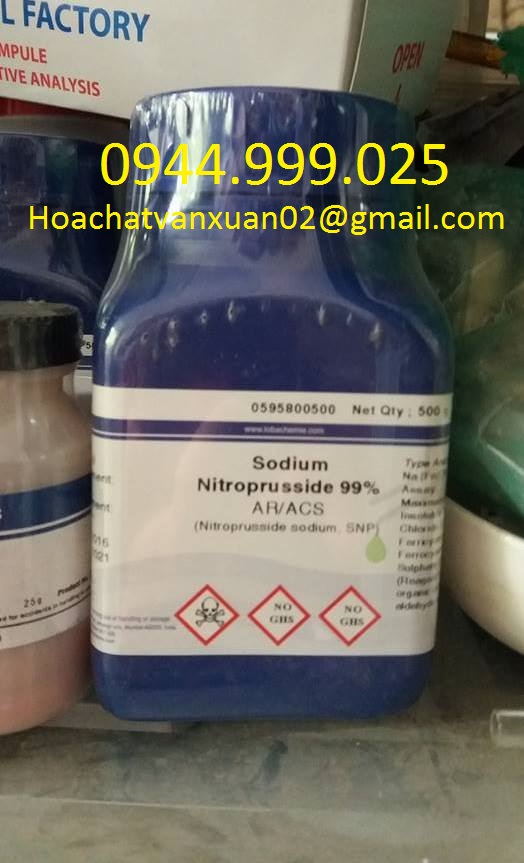 Sodium Nitropruisside , Na2[Fe(CN)5NO] , ẤN ĐỘ