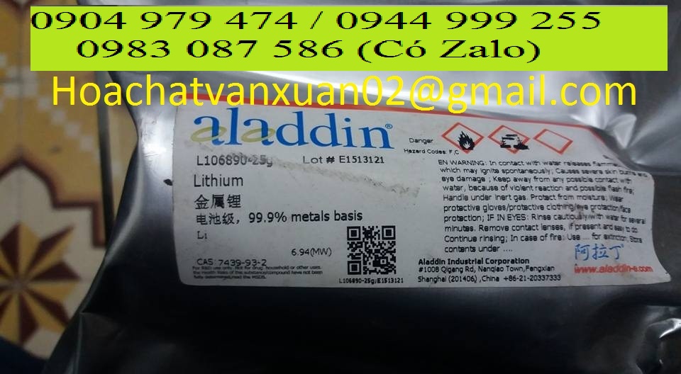 Lithium , Li , 25g , ALADDIN